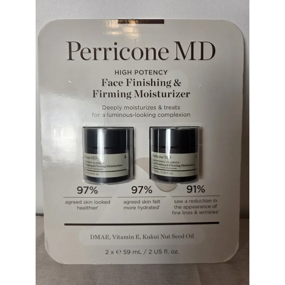 Set Of 2, Perricone MD High Potency Face Finishing & Firming Moisturizer New